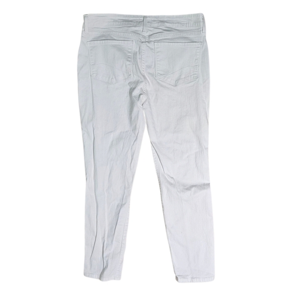 NYDJ Clarissa Ankle Cropped High-rise Denim Jeans Optic White size 12 - Picture 10 of 11